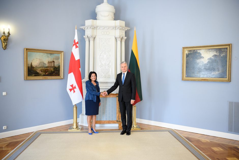Lietuvos prezidentas išreiškė paramą Gruzijos europinei integracijai