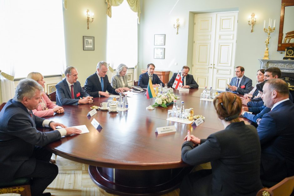 Lietuvos prezidentas išreiškė paramą Gruzijos europinei integracijai