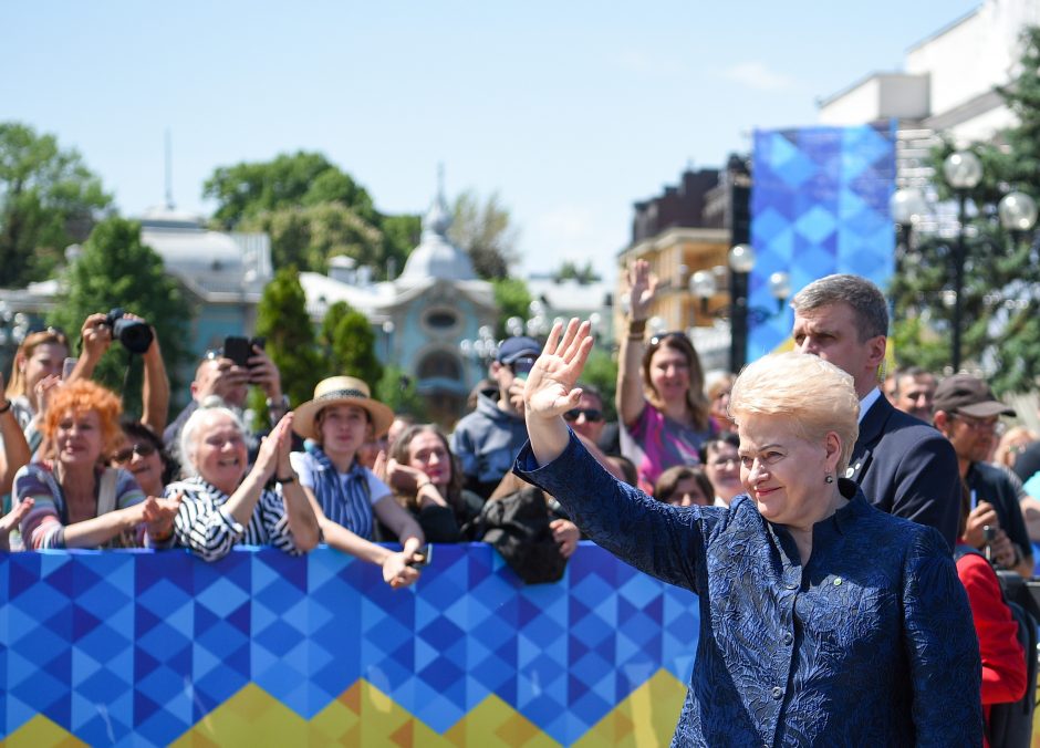 D. Grybauskaitė naująjį Ukrainos prezidentą ragina „sutraiškyti“ oligarchinę sistemą