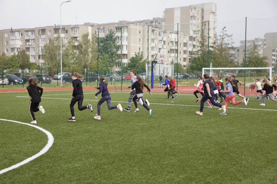 Naujas sporto aikštynas – sostinės M. Mažvydo progimnazijai