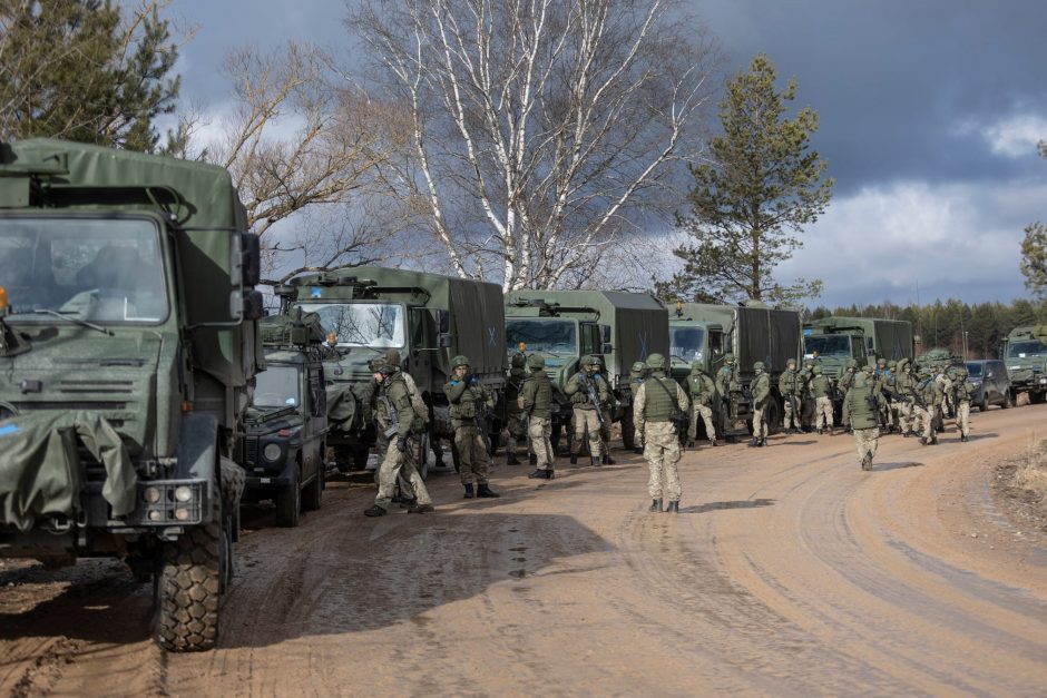 Kazlų Rudoje pratybose atlikta bendra Lietuvos, JAV ir JK karių operacija