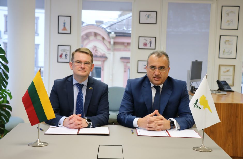Lietuva ir Kipras įtvirtino bendradarbiavimą sveikatos priežiūros srityje
