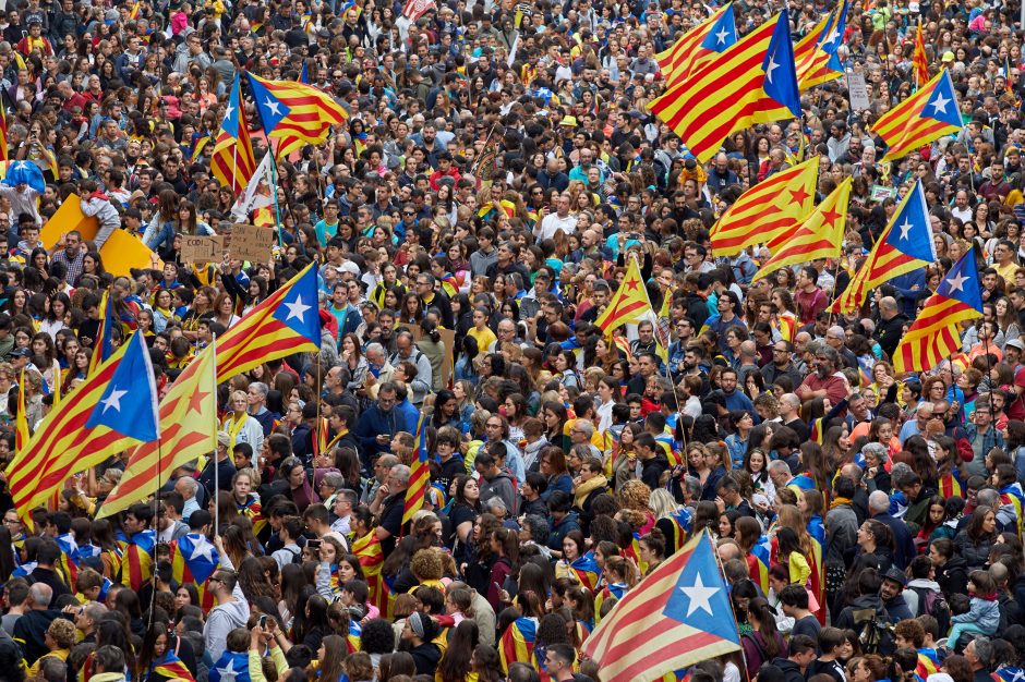 Lietuviai palaiko Katalonijos siekį tapti nepriklausoma valstybe