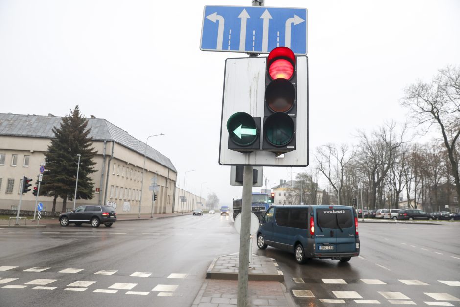 Vilnius jau turi sąrašą sankryžų, kur norėtų grąžinti žaliąsias rodykles