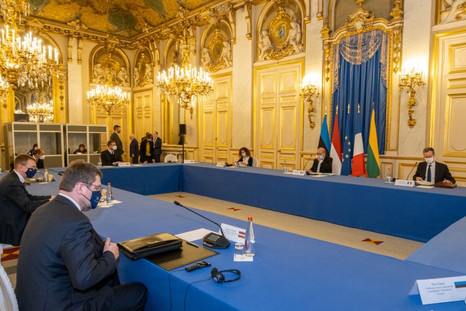 G. Landsbergis su Prancūzijos ir Baltijos šalių ministrais aptarė situaciją Rusijoje