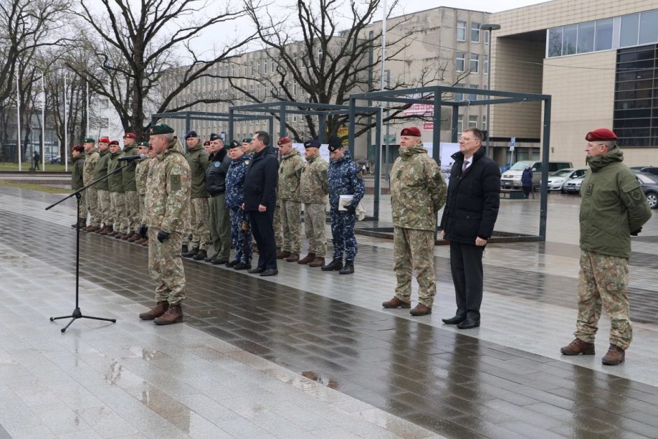Šiauliuose į misiją Malyje išlydėtas KASP karių būrys