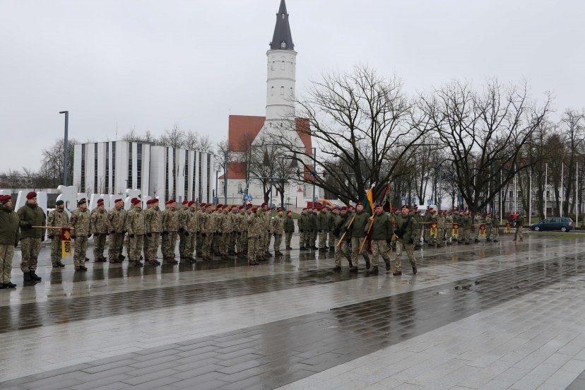 Šiauliuose į misiją Malyje išlydėtas KASP karių būrys