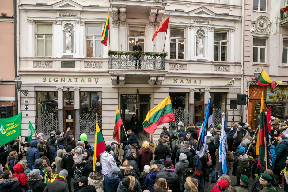 Vilnius švęs Laisvę – eitynės, trispalvės, 70 laužų ir koncertai