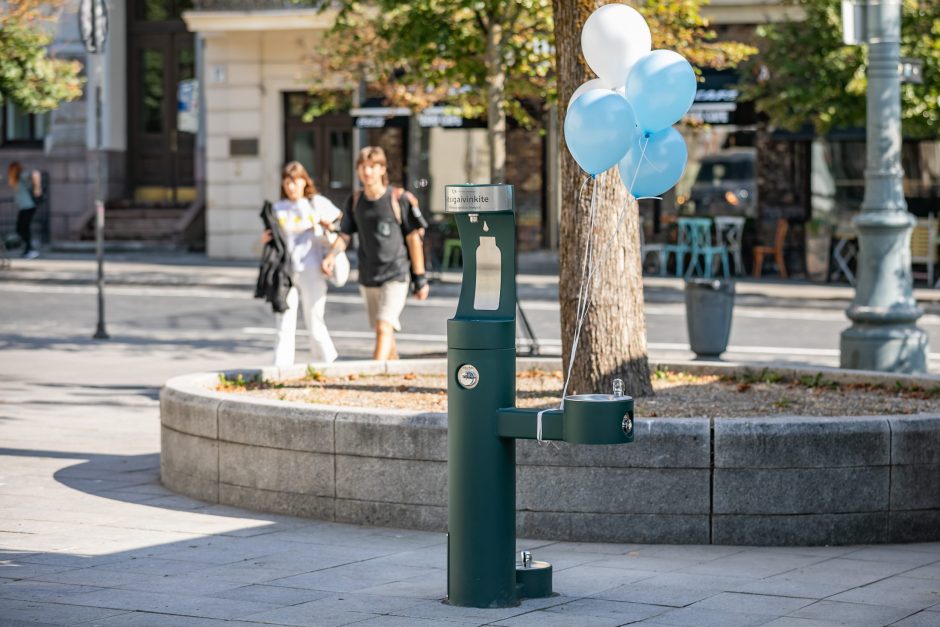 Vilniečiams atsigaivinti – penki nauji geriamojo vandens fontanėliai