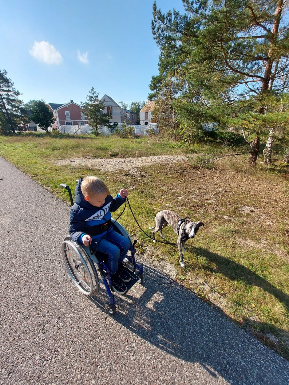 Iš paralyžiaus gniaužtų išvaduotas Dominykas stebina gebėjimais – jau pildo berniukišką svajonę