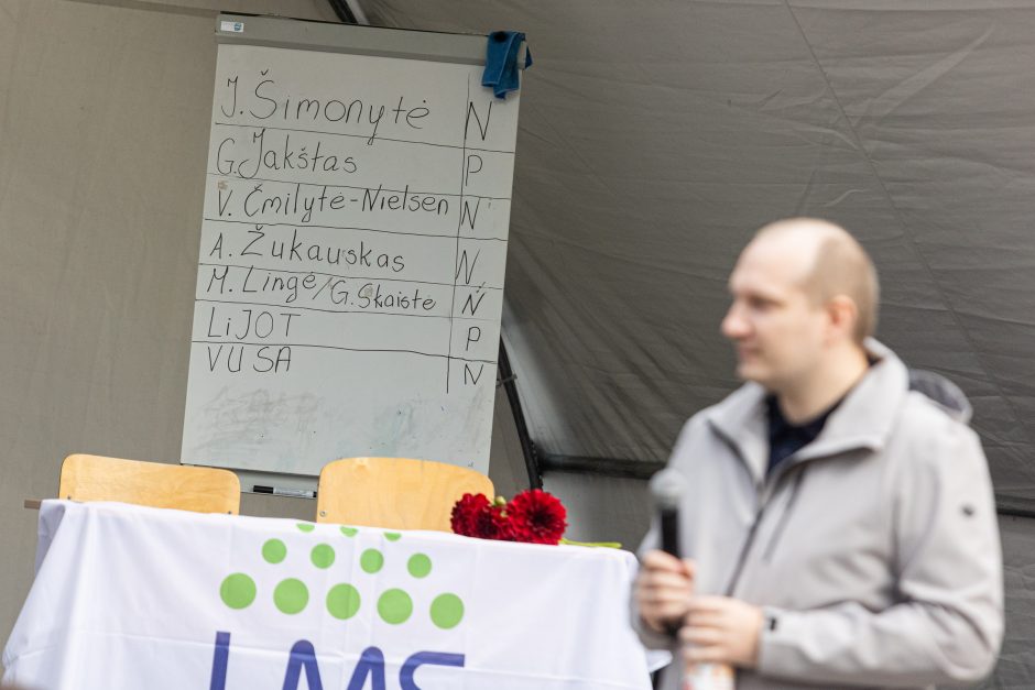 Su mokytojais susitikęs G. Jakštas: atsiuntėme siūlymus