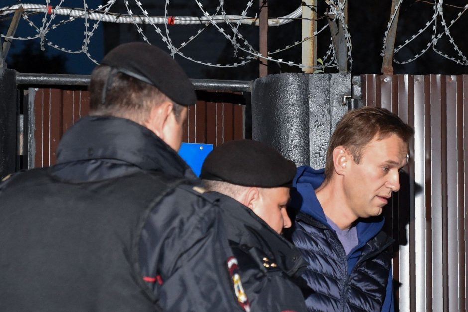A. Navalno įkurto „Kovos su korupcija fondo“ būstinėje surengta krata