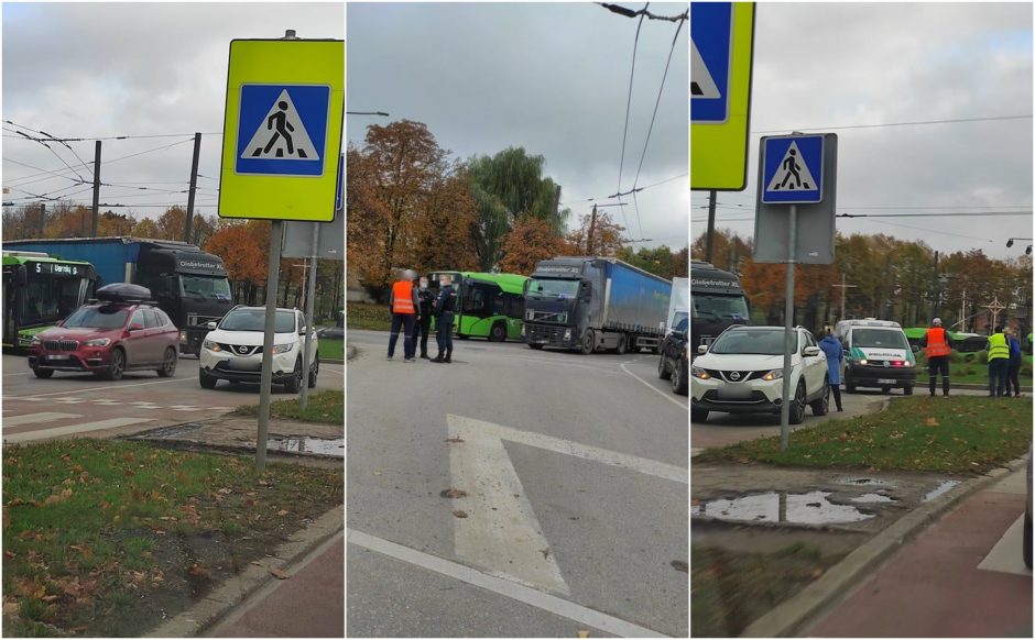 6-ojo forto žiedinė sankryža – tarsi užkeikta: dėl avarijos vėl driekiasi spūstys