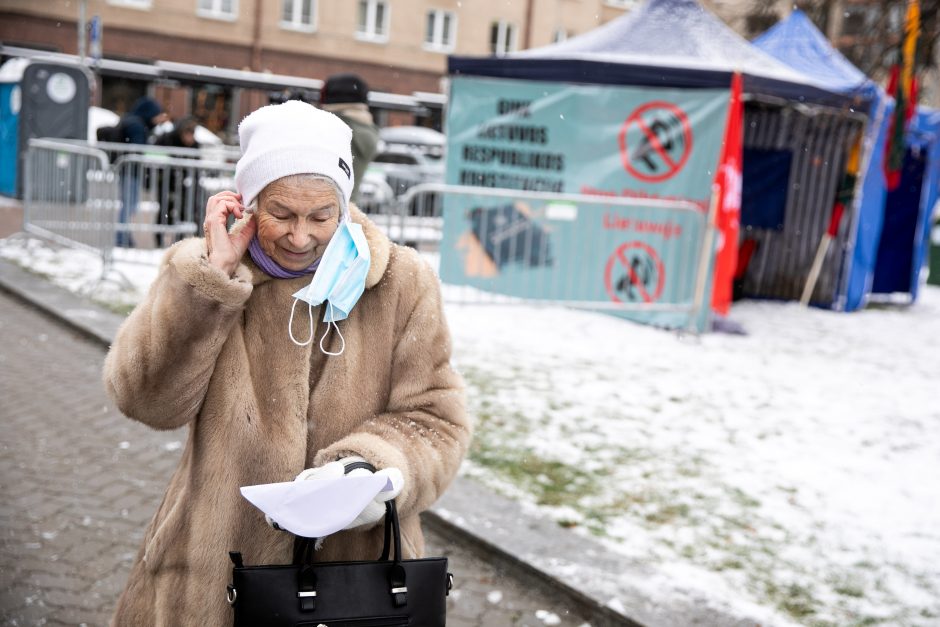 Šeimų sąjūdis prie Seimo pradėjo protesto akciją, o į kitus miestus vyks su dovanomis