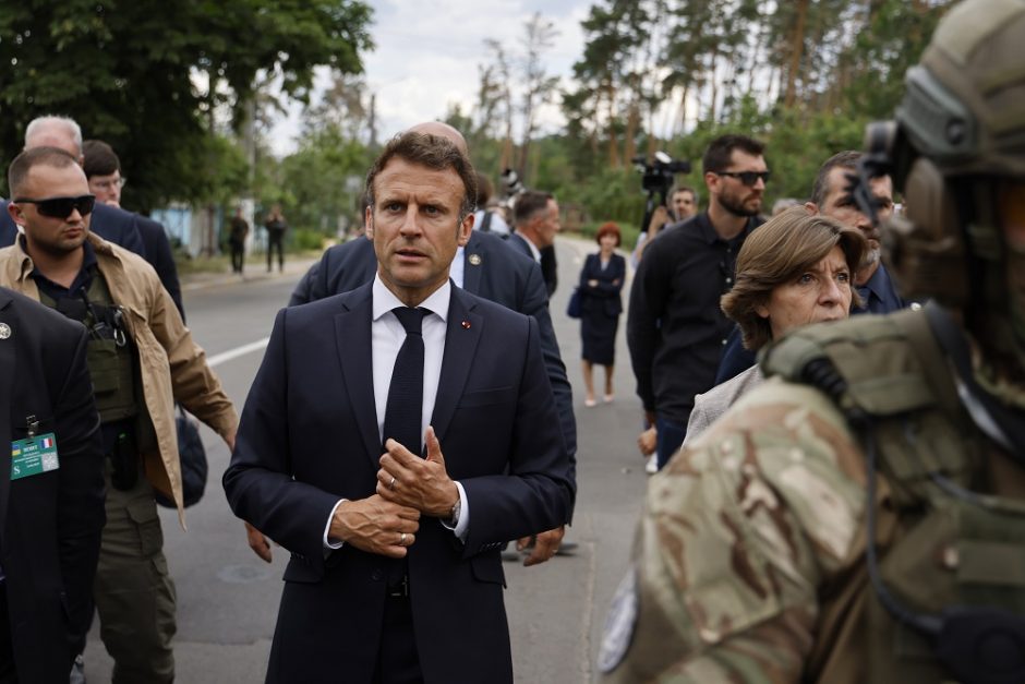 E. Macronas sako, kad nevadins Rusijos terorizmą remiančia valstybe