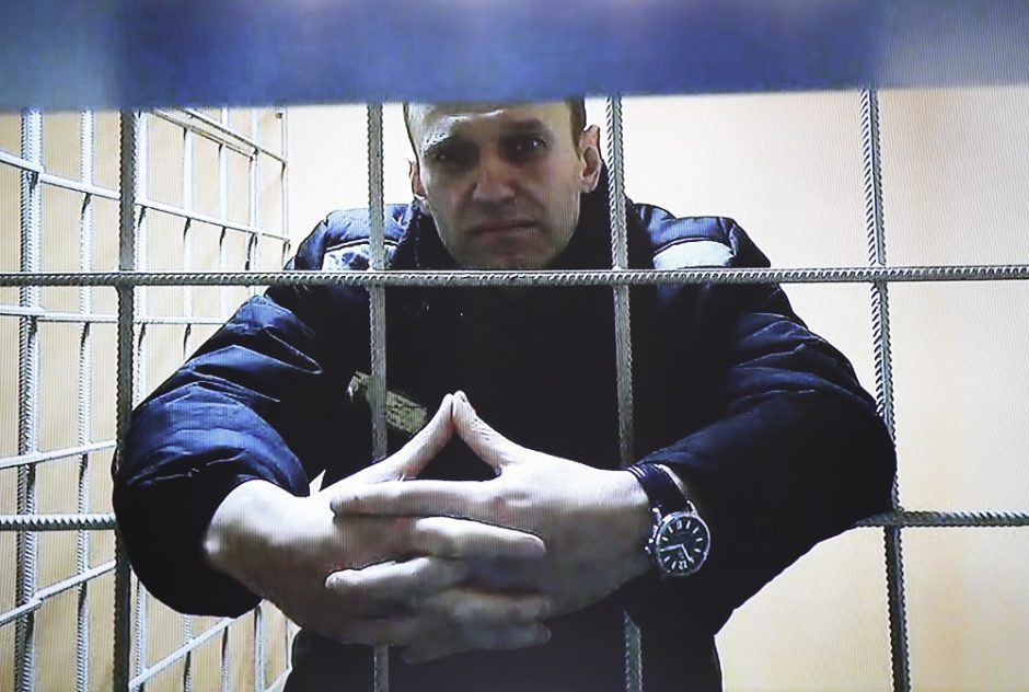 Kremliaus kritikas A. Navalnas teigia Naujuosius metus pasitikęs karceryje