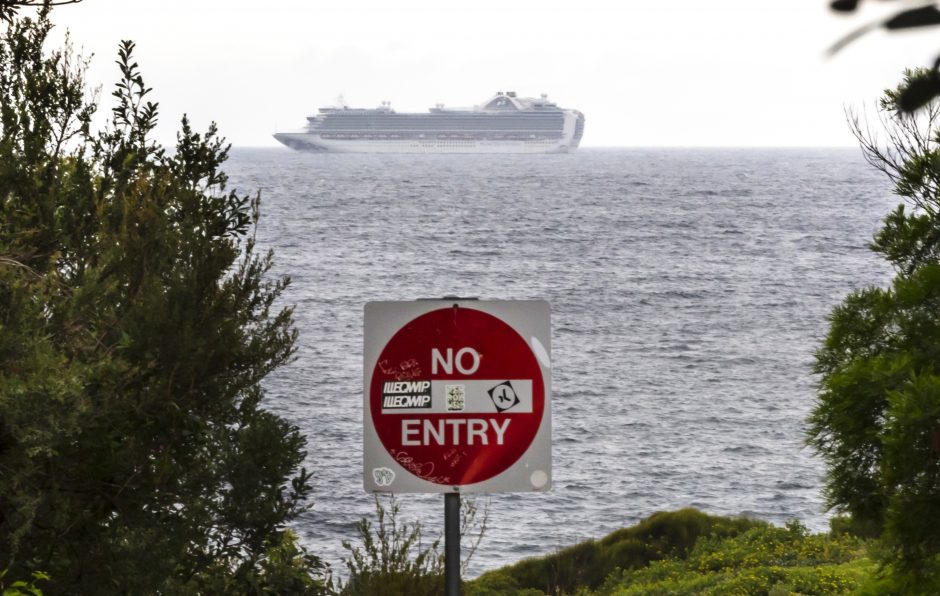 Australijos pareigūnai tiria koronaviruso protrūkį kruiziniame laive „Ruby Princess“