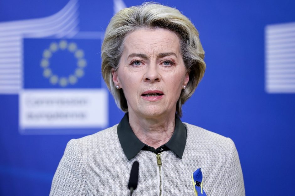 U. von der Leyen: ES niekada nesutiks su Rusijos grėsme savo saugumui
