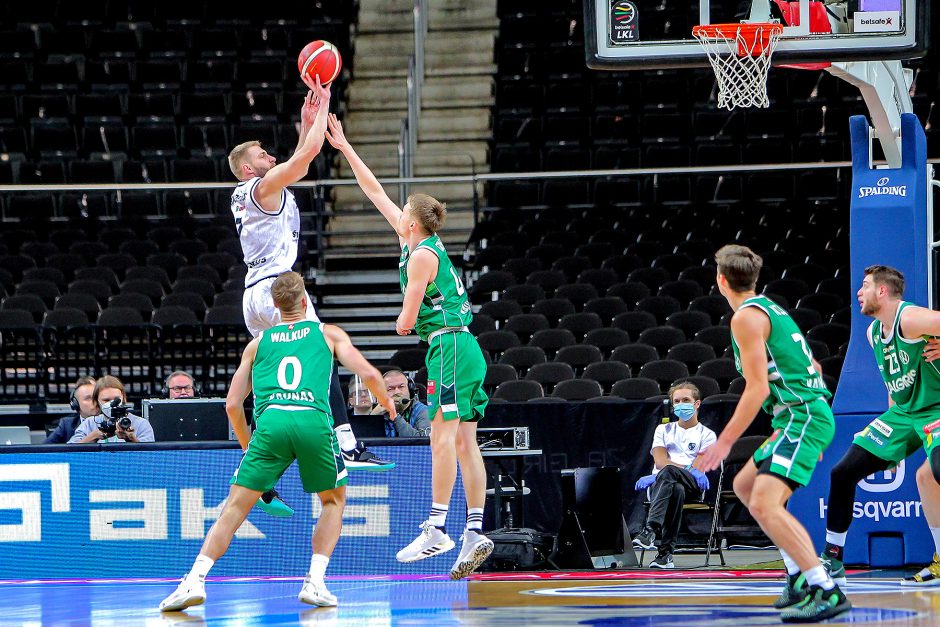 Nukraujavęs „Rytas“ patyrė nesėkmę prieš „Žalgirį“: pralaimėjo 47 taškų skirtumu