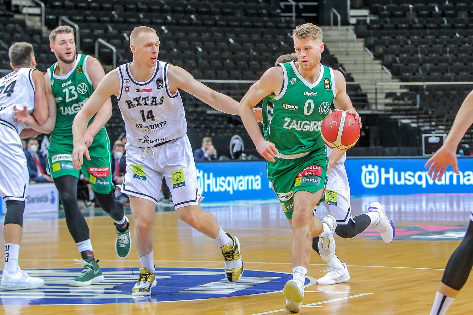 Nukraujavęs „Rytas“ patyrė nesėkmę prieš „Žalgirį“: pralaimėjo 47 taškų skirtumu