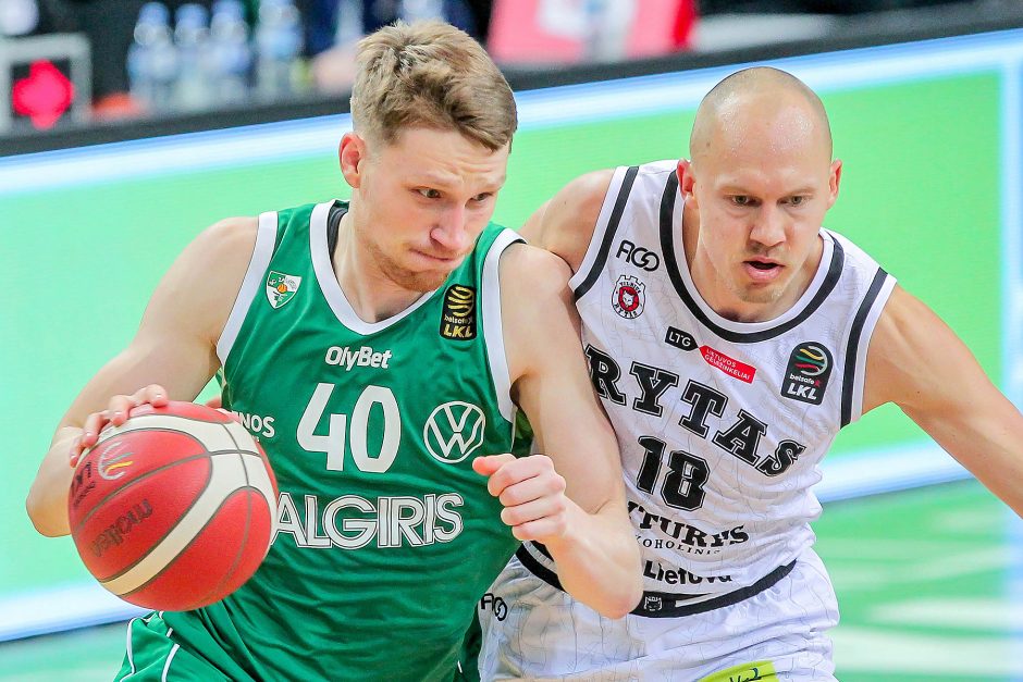 Nukraujavęs „Rytas“ patyrė nesėkmę prieš „Žalgirį“: pralaimėjo 47 taškų skirtumu