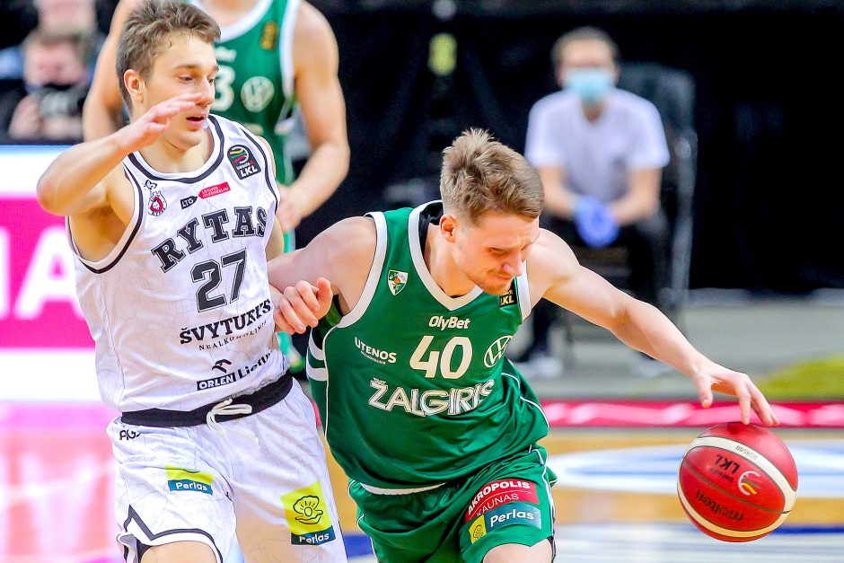 Nukraujavęs „Rytas“ patyrė nesėkmę prieš „Žalgirį“: pralaimėjo 47 taškų skirtumu
