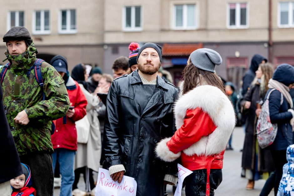 Prie Seimo – protestas dėl plynųjų miškų kirtimų