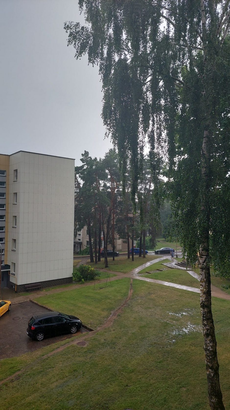 Stiprus lietus skalauja dalį Lietuvos: dar baladojasi taip nuo dūšios
