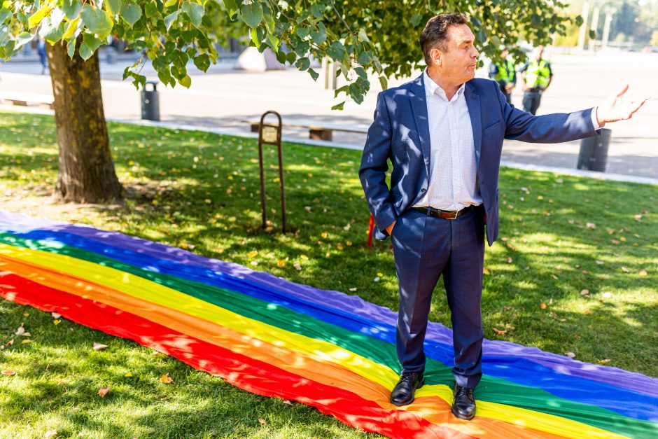 LGBTQ atstovų proteste – ir skambūs pareiškimai: „Geras pedofilas – miręs pedofilas“