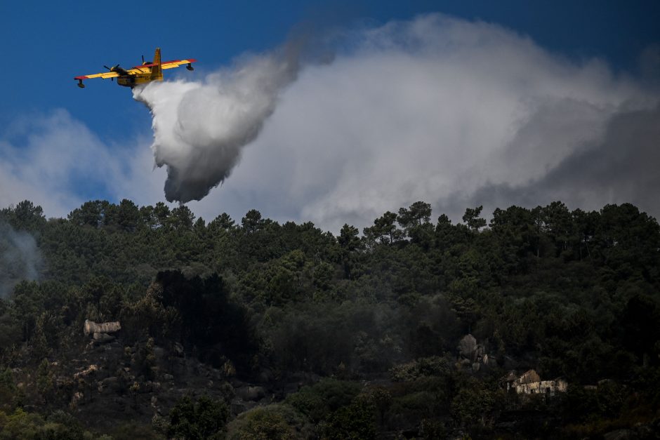Įtemptai vasarai besiruošianti ES padvigubino priešgaisrinių lėktuvų pajėgas