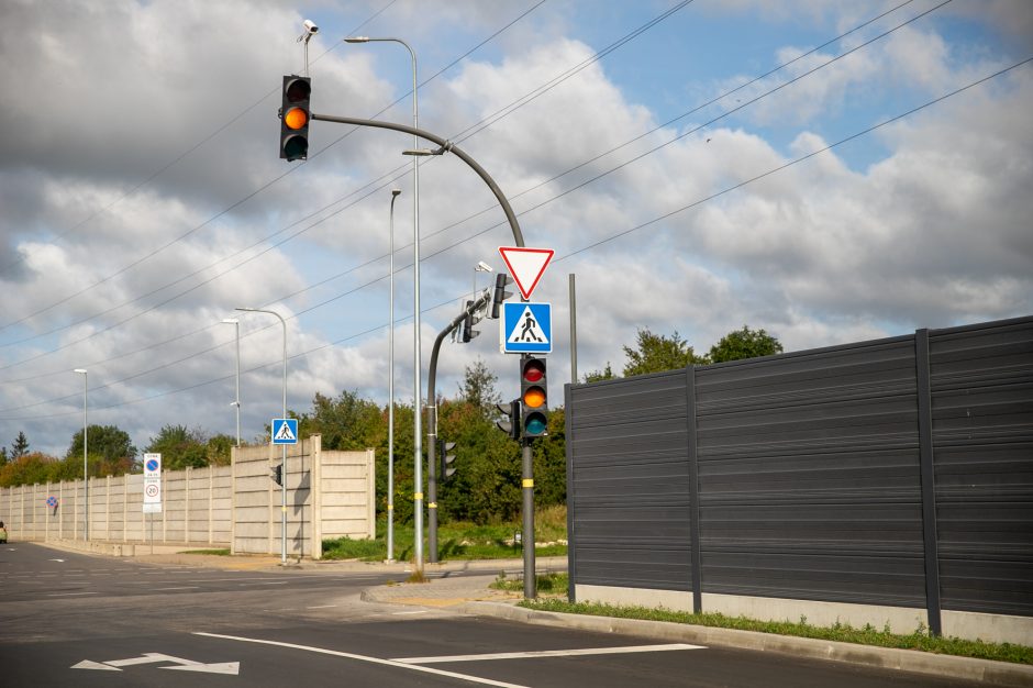 Vairuotojų nervus tampo sankryža netoli „Megos“