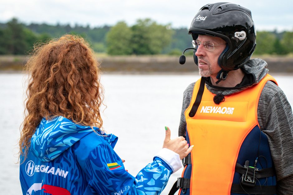 M. Bertulis po pasiplaukiojimo su vandens formule: kur aš čia įsivėliau