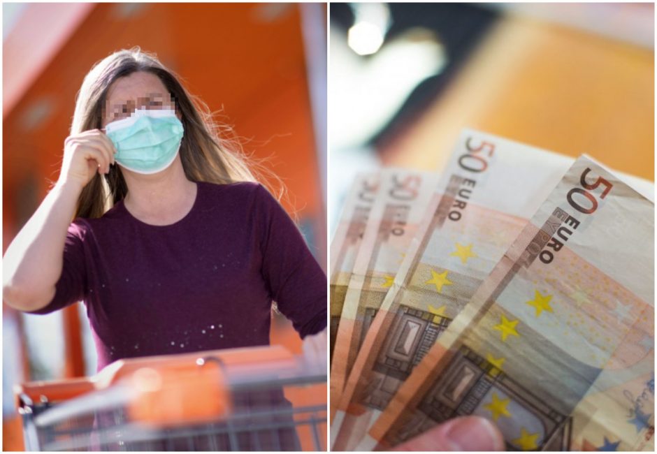 Kirtis pažeidėjams: už Kauno prekybos centre nedėvėtą kaukę – 250 eurų bauda