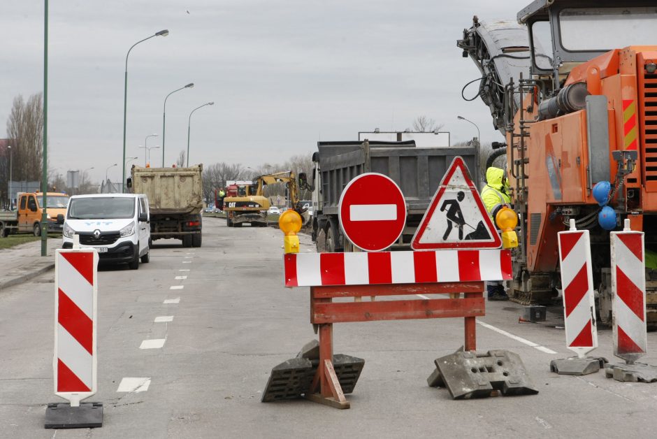 Šilutės plente – darbų įkarštis