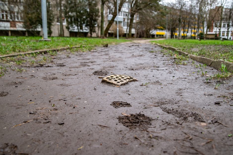 Gyventojai Stebisi Situacija Debreceno Gatvėje Takas Pradingo Liko Tik Purvynas Kl Lt