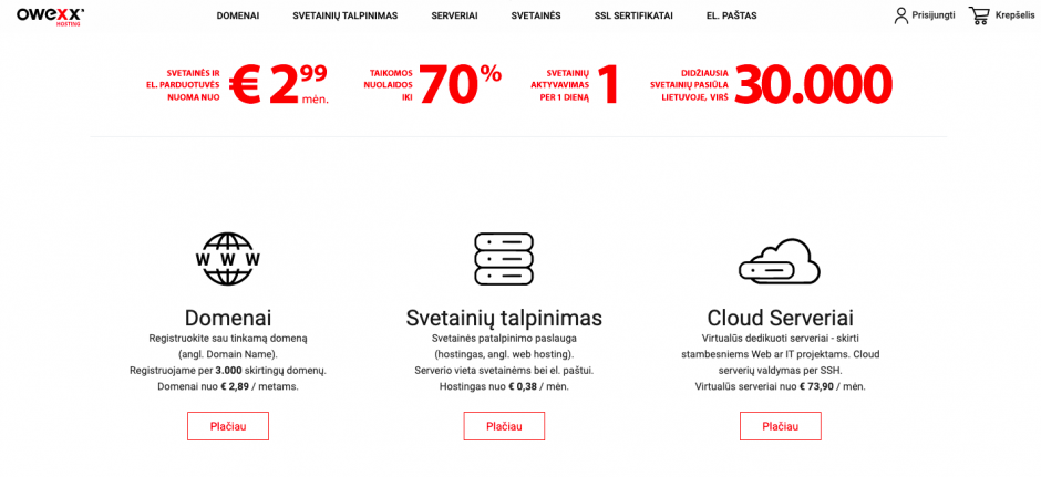 „OWEXX hosting“ padės nepaklysti interneto platybėse: hostingas, serveriai ir domenų registracija