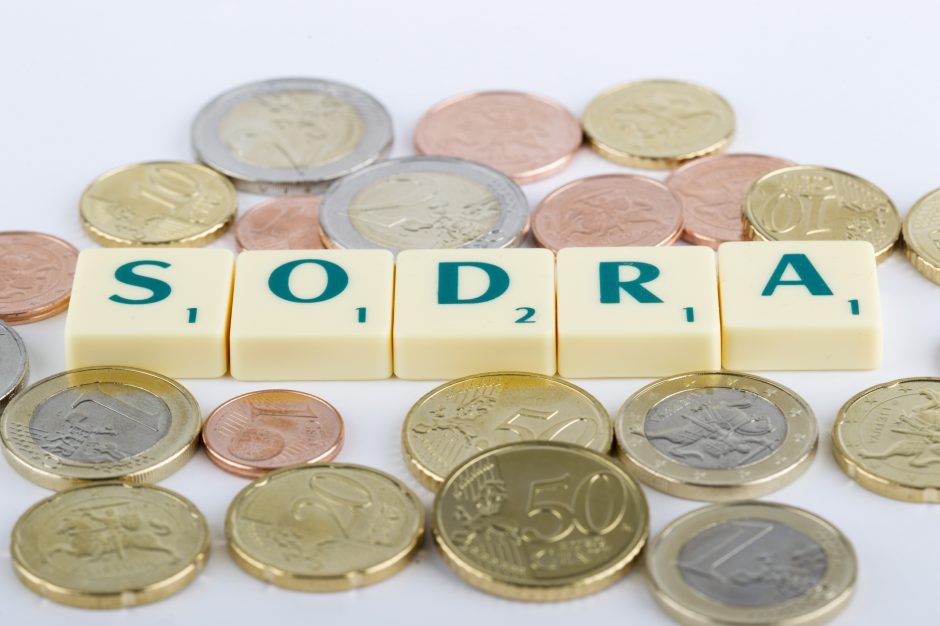 „Sodros“ biudžeto perteklius kitąmet turėtų siekti 326 mln. eurų 