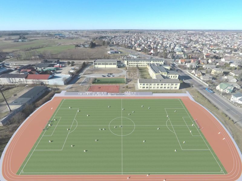 Adomo Mitkaus mokykla ir Garliavos bendruomenė turės modernų stadioną