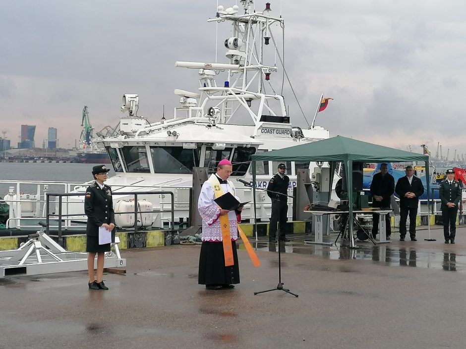 Klaipėdoje pristatytas naujas VSAT pakrančių patrulinis kateris