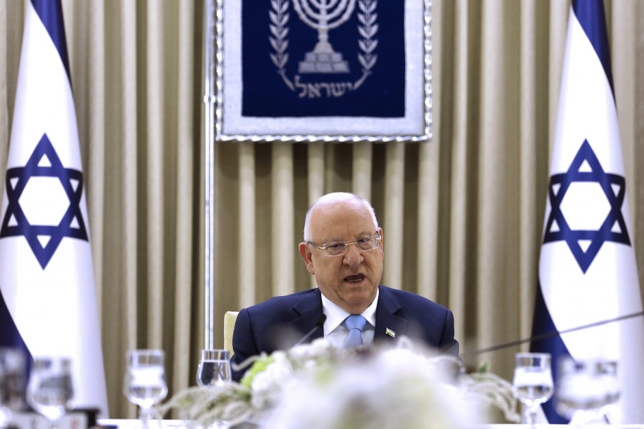Izraelio prezidentas užbaigs derybas dėl naujos vyriausybės formavimo