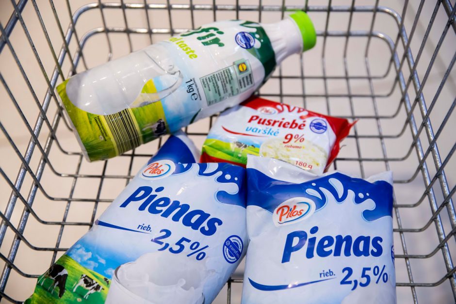 Tyrimas: dauguma lietuvių pieno produktus vartoja kasdien – ką ir už kiek perka?