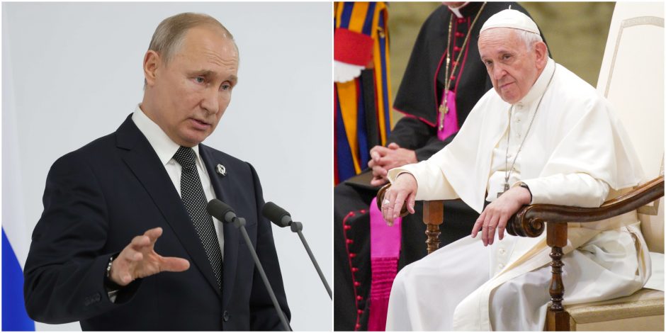 V. Putinas Vatikane susitiks su popiežiumi Pranciškumi