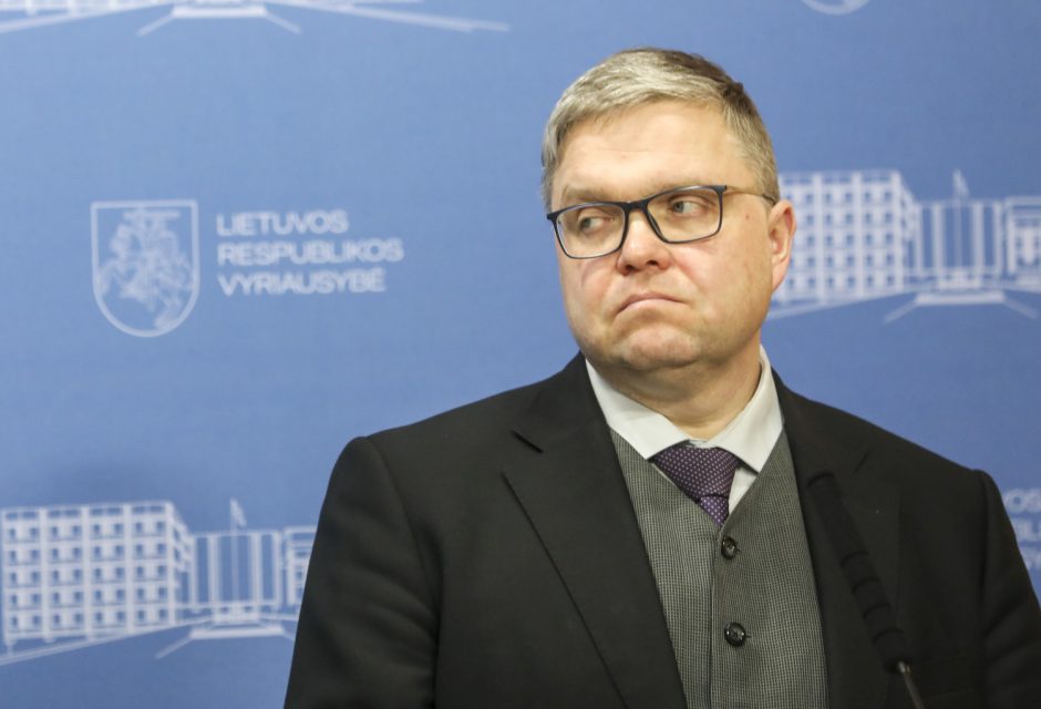 V. Vasiliauskas nesieks finansų ministro kėdės