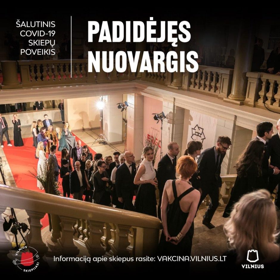 Vilnius pristato reklaminę kampaniją: šalutinis vakcinos poveikis – grįžimas į įprastą gyvenimą