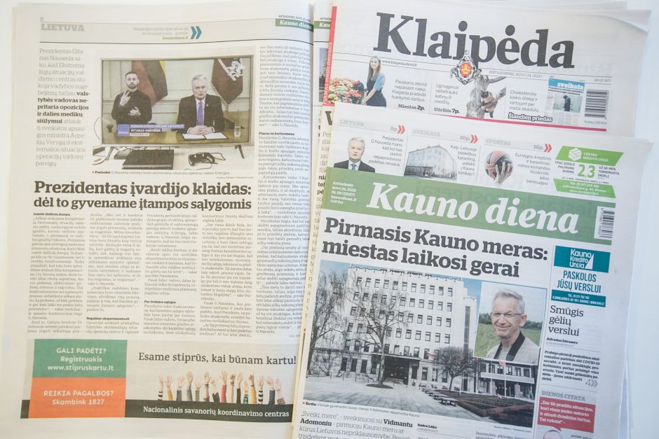 Prie „Stiprūs kartu“ jungiasi „Kauno diena“ ir „Klaipėda“