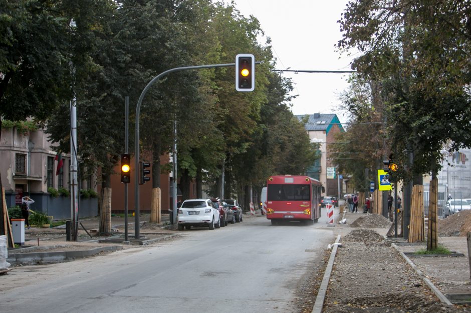 Vairuotojų kantrybę Kęstučio gatvėje išbandys naujas šviesoforas