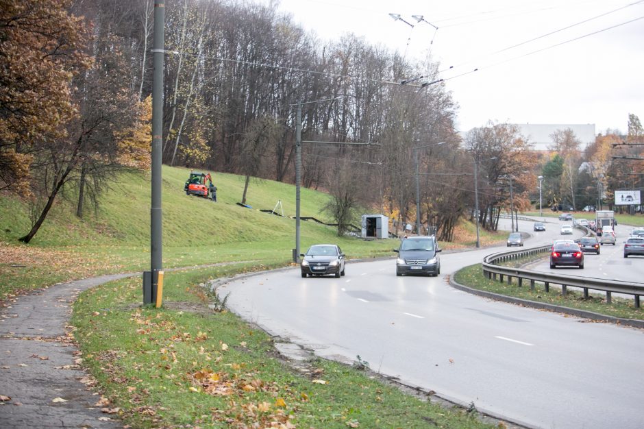 Ąžuolyną bus galima pasiekti naujais laiptais: jau montuojamos konstrukcijos