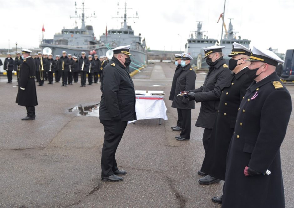 Vadovavimą Baltijos šalių karinių laivų junginiui perėmė Lietuvos karininkas