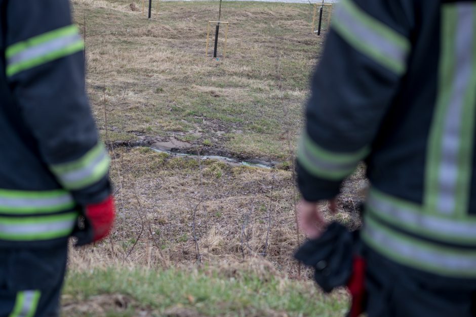 Sujudimas prie Varnių tilto: buvo iškviesti gelbėtojai ir aplinkosaugininkai