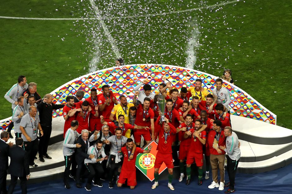 Drausmingą finalą sužaidusi Portugalijos rinktinė – UEFA Tautų lygos čempionė